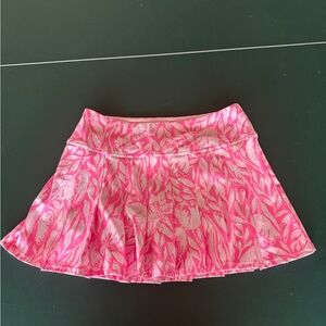 Lilly Pulitzer Pink Floral Skater Skirt
